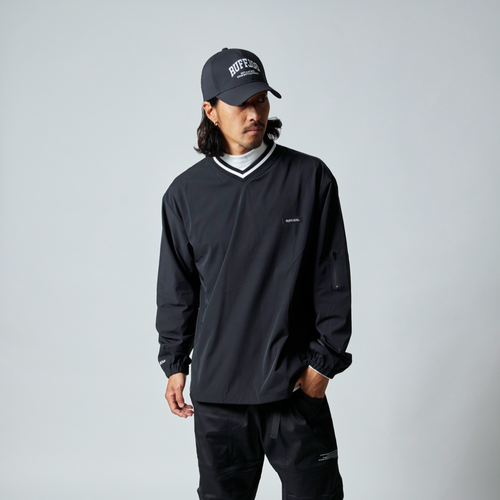 V NECK PISTE BLACK