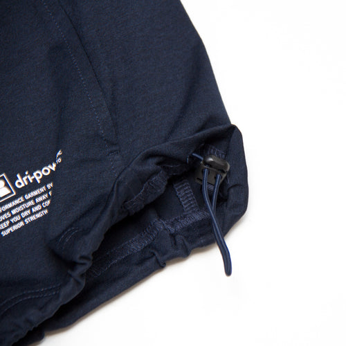 STRETCH ZIP UP SHIRT NAVY