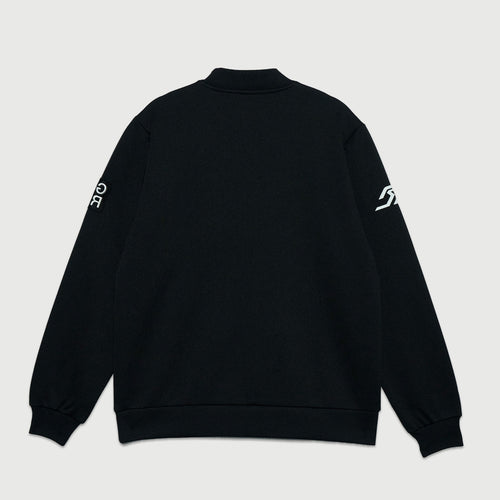 RACING LOGO L/S MOCK NECK SHIRTS BLACK