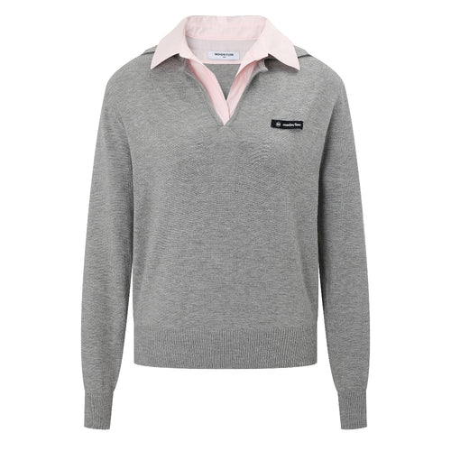 SHIRT LAYERED KNIT TOP