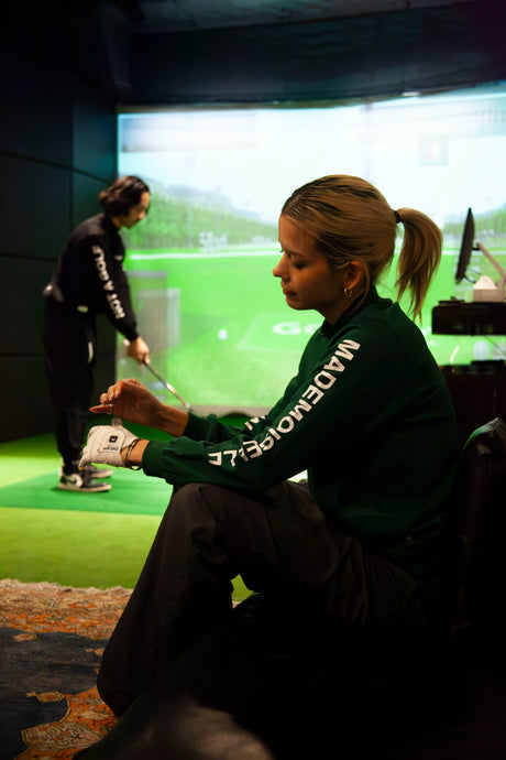 [WOMEN] Cph/Golf LOGO LS MOCK NECK TEE