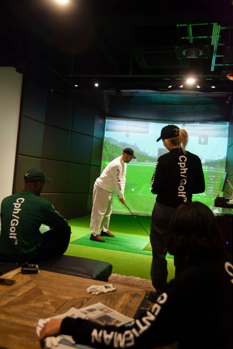 [WOMEN] Cph/Golf LOGO LS MOCK NECK TEE