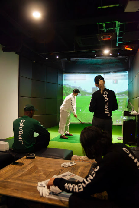 Cph/Golf LOGO LS MOCK NECK TEE