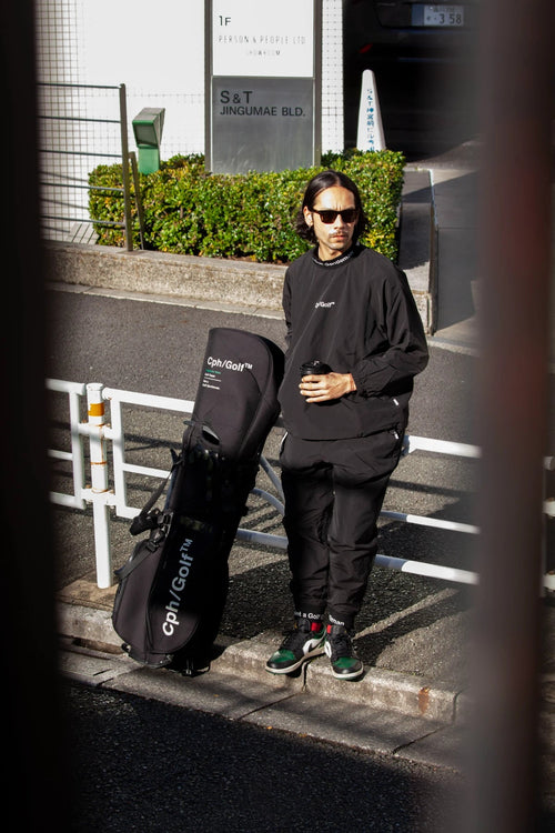 JACQUARD MOCK NECK WIND BREAKER