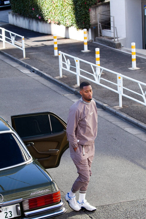 JACQUARD RIB ADJUSTABLE JOGGER PANTS