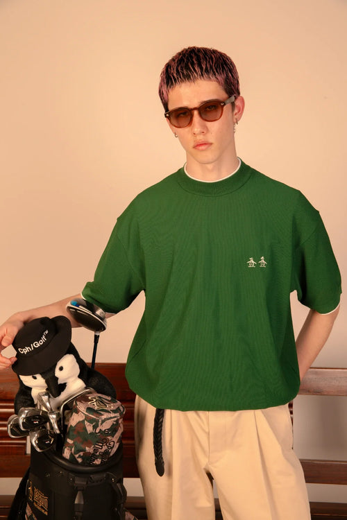 PENGUIN BY Cph/Golf MOCK NECK KNIT
