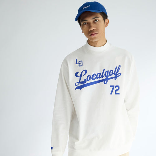 B.B MOCKNECK L/S SHIRT White