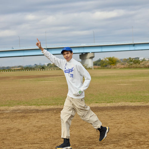 B.B MOCKNECK L/S SHIRT White