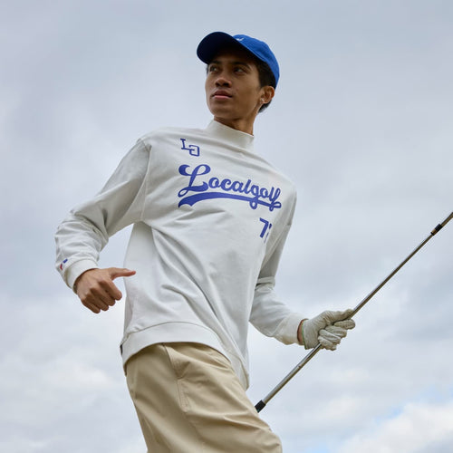 B.B MOCKNECK L/S SHIRT White