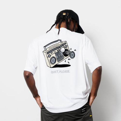 Boom Box Back Print Mock Neck S/S_511-12007