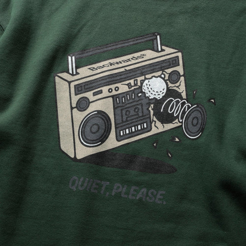 Boom Box Back Print Sweat Crew