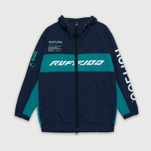 RACING LOGO HOODIE JACKET NAVY