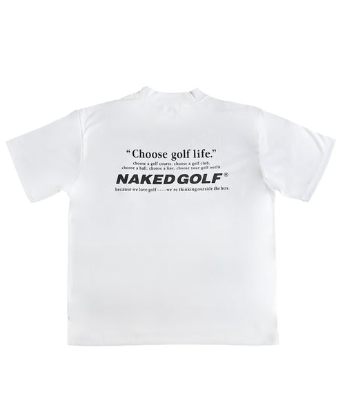 "Choose golf life" Airy mock neck tops