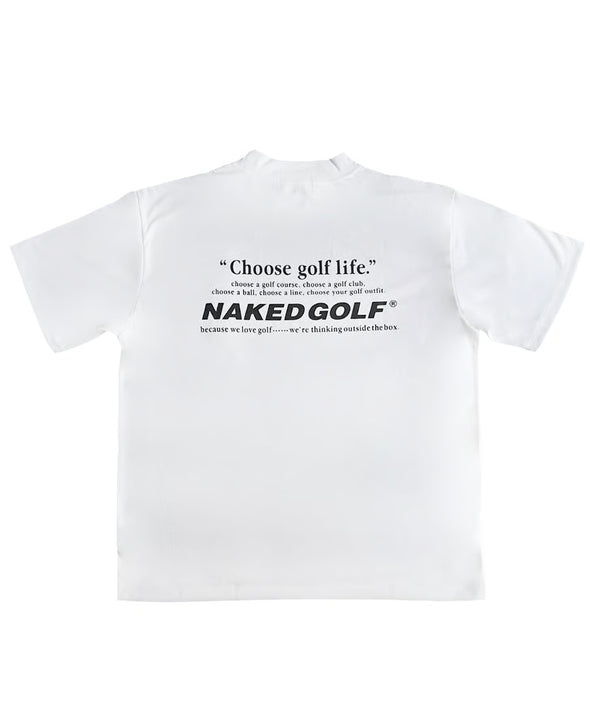 "Choose golf life" Airy mock neck tops