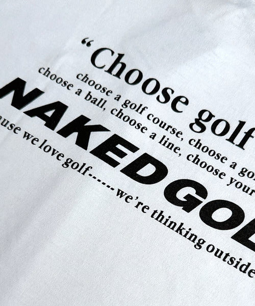 "Choose golf life" Airy mock neck tops