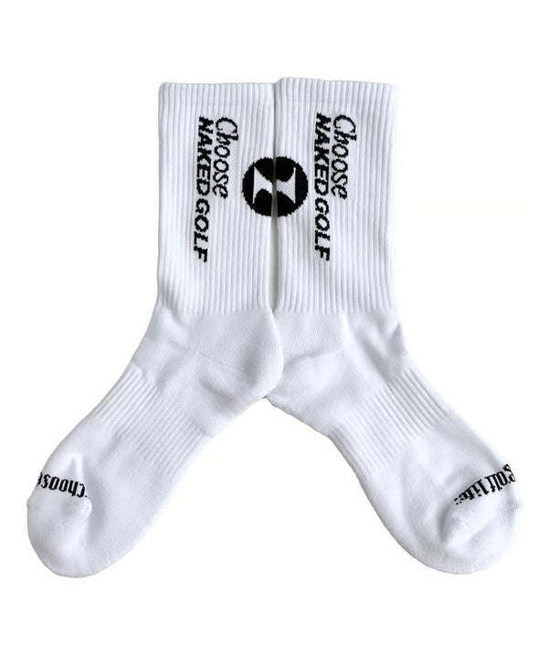 ”Choose NAKED GOLF” socks