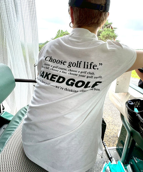 WM "Choose golf life" Airy mock neck tops