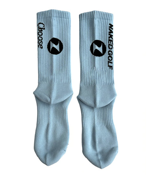 ”Choose NAKED GOLF” socks