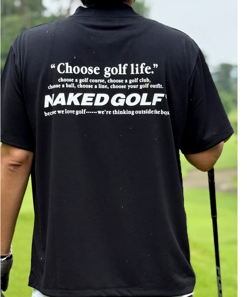 "Choose golf life" Airy mock neck tops