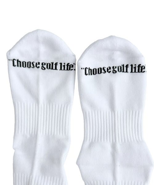 ”Choose NAKED GOLF” socks