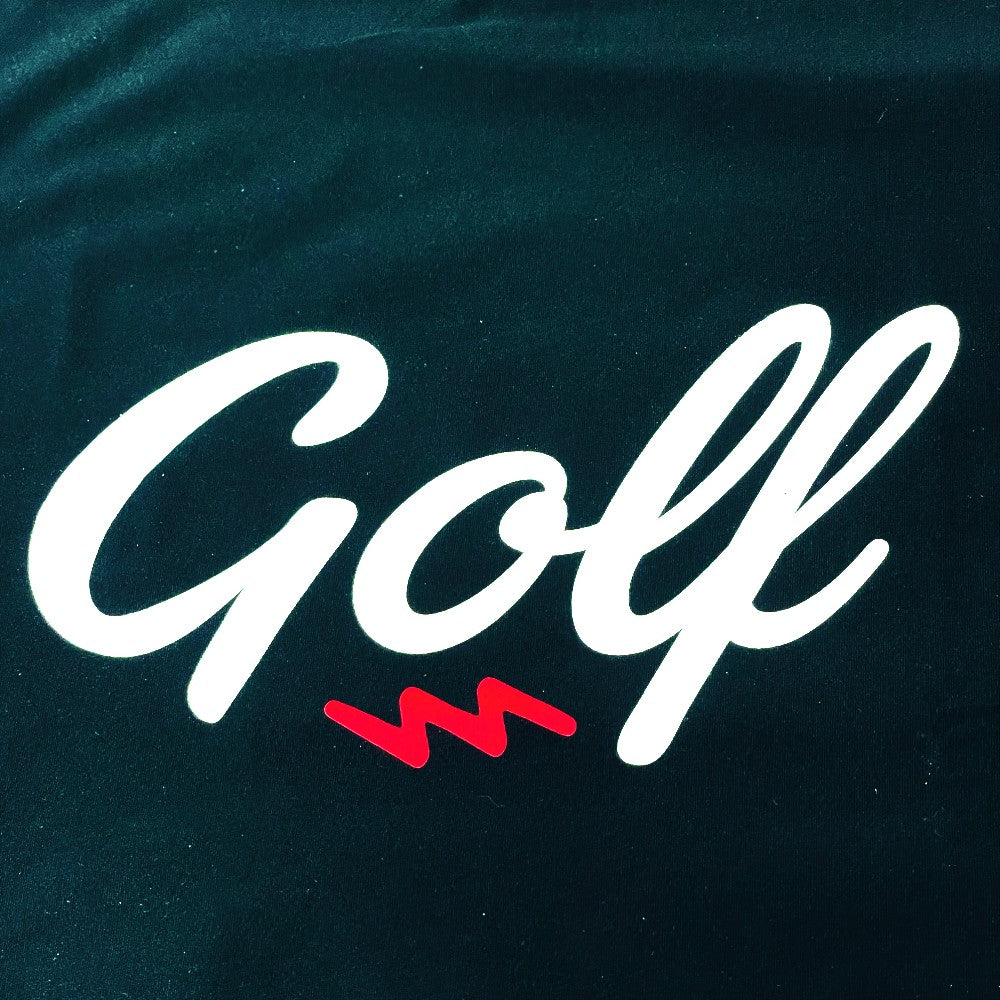 GOLF LOGO DRY CROSS COLLAR MOCK NECK S/S TEE｜若年層向けゴルフ