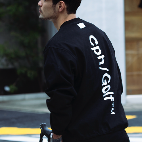 #COTTON TRACK PULLOVER JACKET BLACK