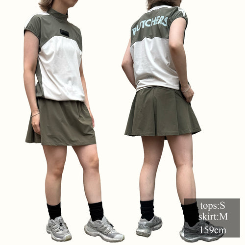 〈WOMEN〉Ice Jersey Back Pleats SK
