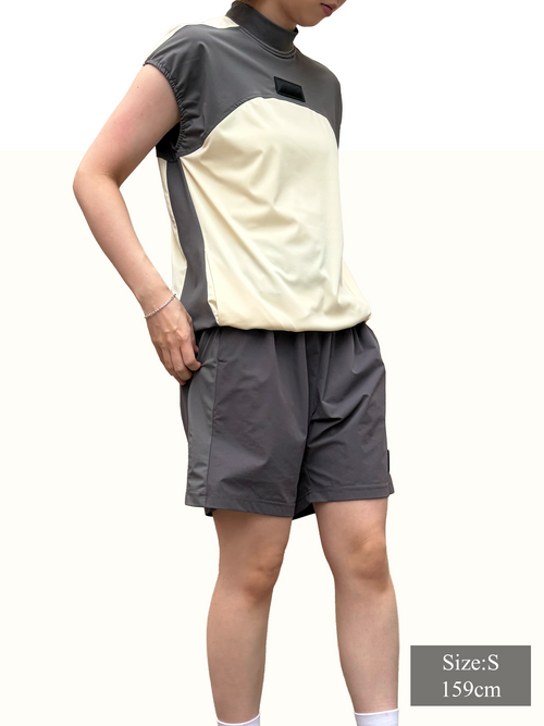〈WOMEN〉Ice Jersey Sleeve Less MOCK
