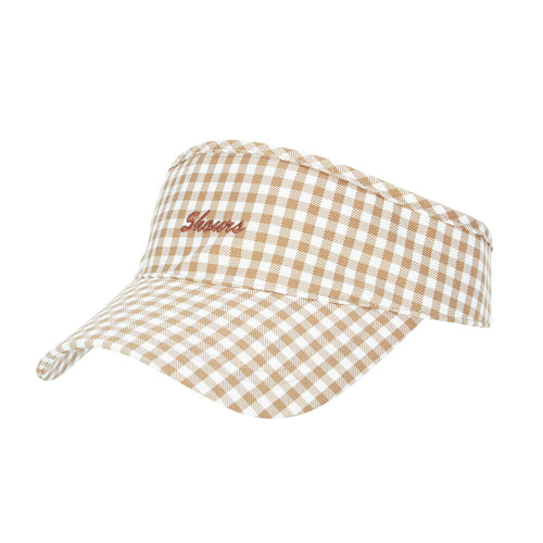Gingham Check SUNVISOR