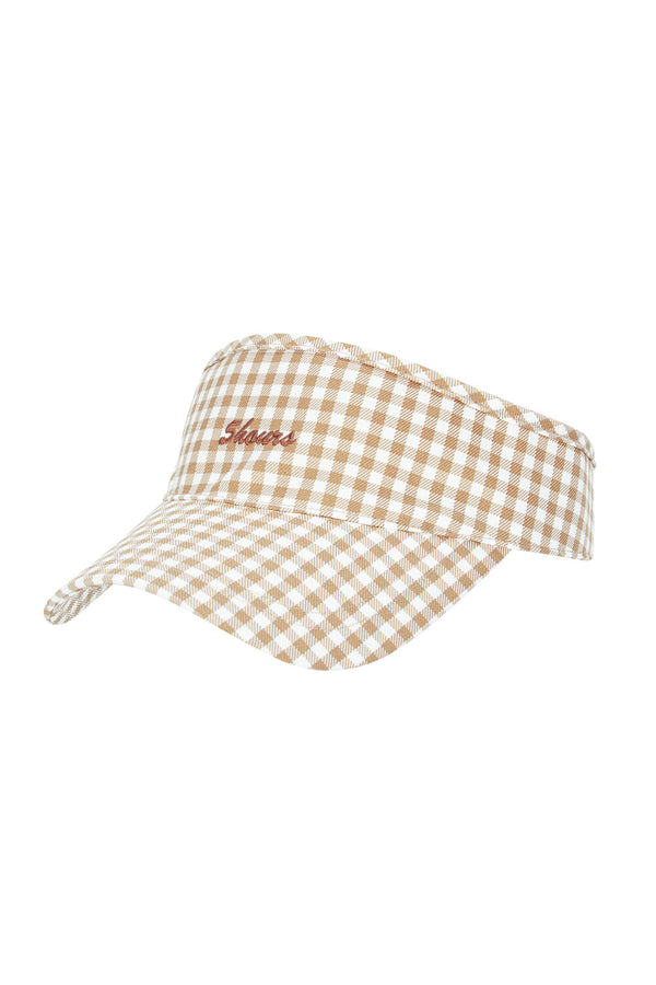 Gingham Check SUNVISOR