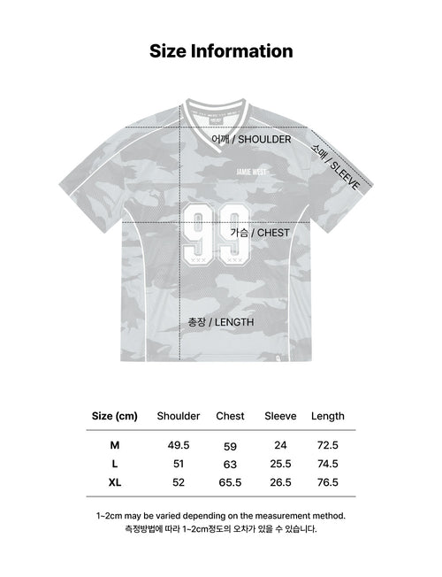 No.99 Vneck Mesh Camo T-shirts