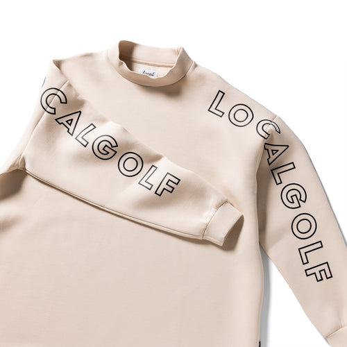 Cardboard Knit MOCK NECK BEIGE