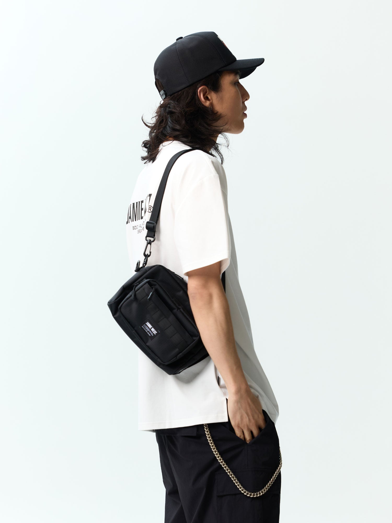 ショルダーバッグ・ポシェット Ripstop Utility Sling Bag Black ZDX SLING BAG // Black – pertuttistore