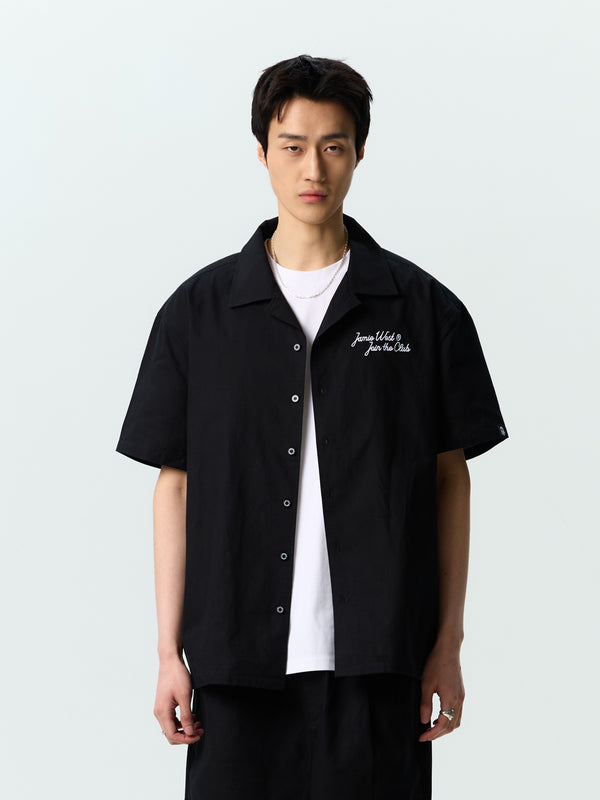 JWGC Lettering Open Collar Set-up Shirts
