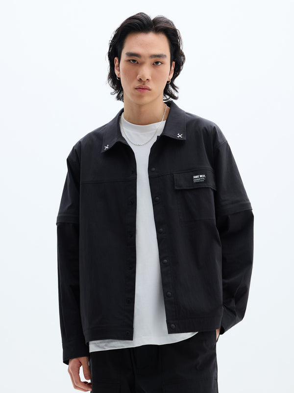 Detachable Collar Point Stretch Jacket