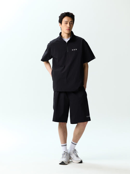 Half Zip-up Ventilation Stand Collar P-shirts
