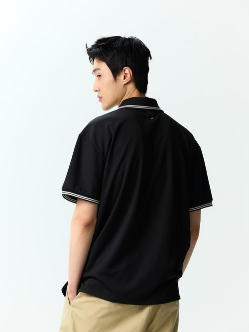 Nick Stripe Collar Point Essential P-shirts