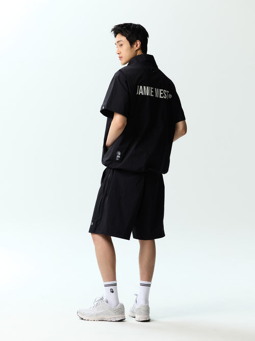 Half Zip-up Ventilation Stand Collar P-shirts