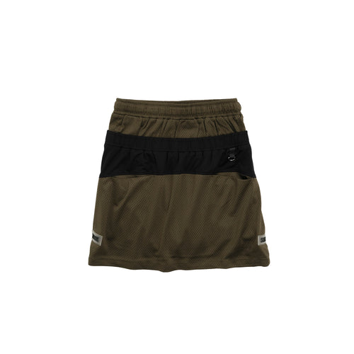 〈WOMEN〉Mesh 2Tone D/Waist SK