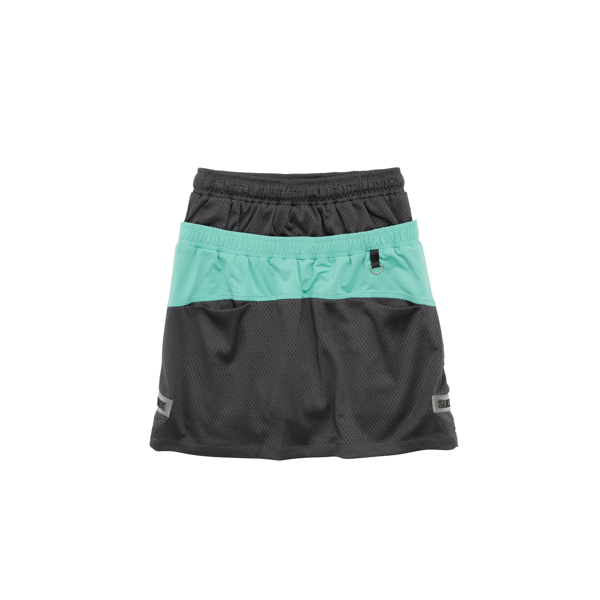 WOMEN〉Mesh 2Tone D/Waist SK – RUFFLOG