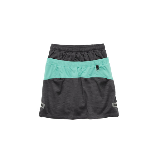 〈WOMEN〉Mesh 2Tone D/Waist SK