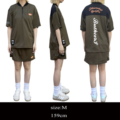 〈WOMEN〉Mesh 2Tone D/Waist SK
