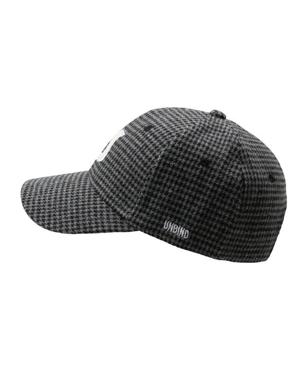 FEELS MELTON CAP HOUNDSTOOTH GRAY