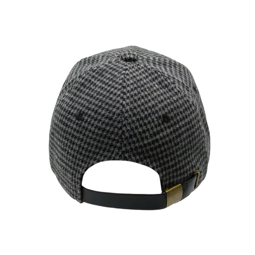 FEELS MELTON CAP HOUNDSTOOTH GRAY