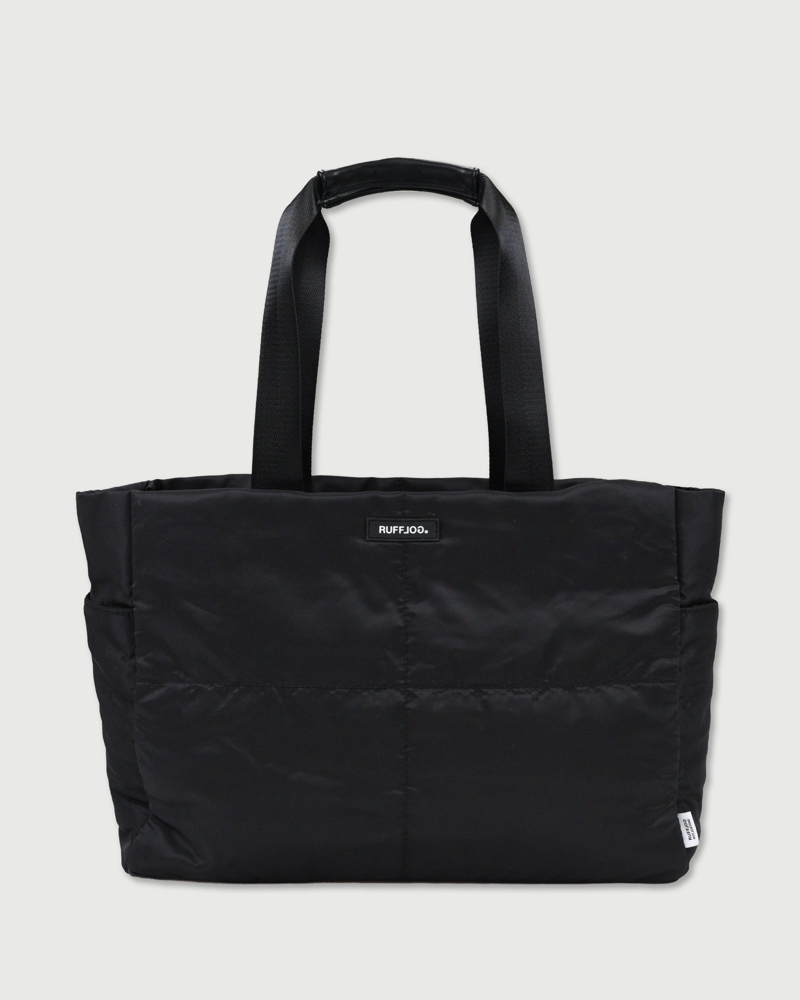 RUFFLOG QUILTING SHOULDER TOTE BAG