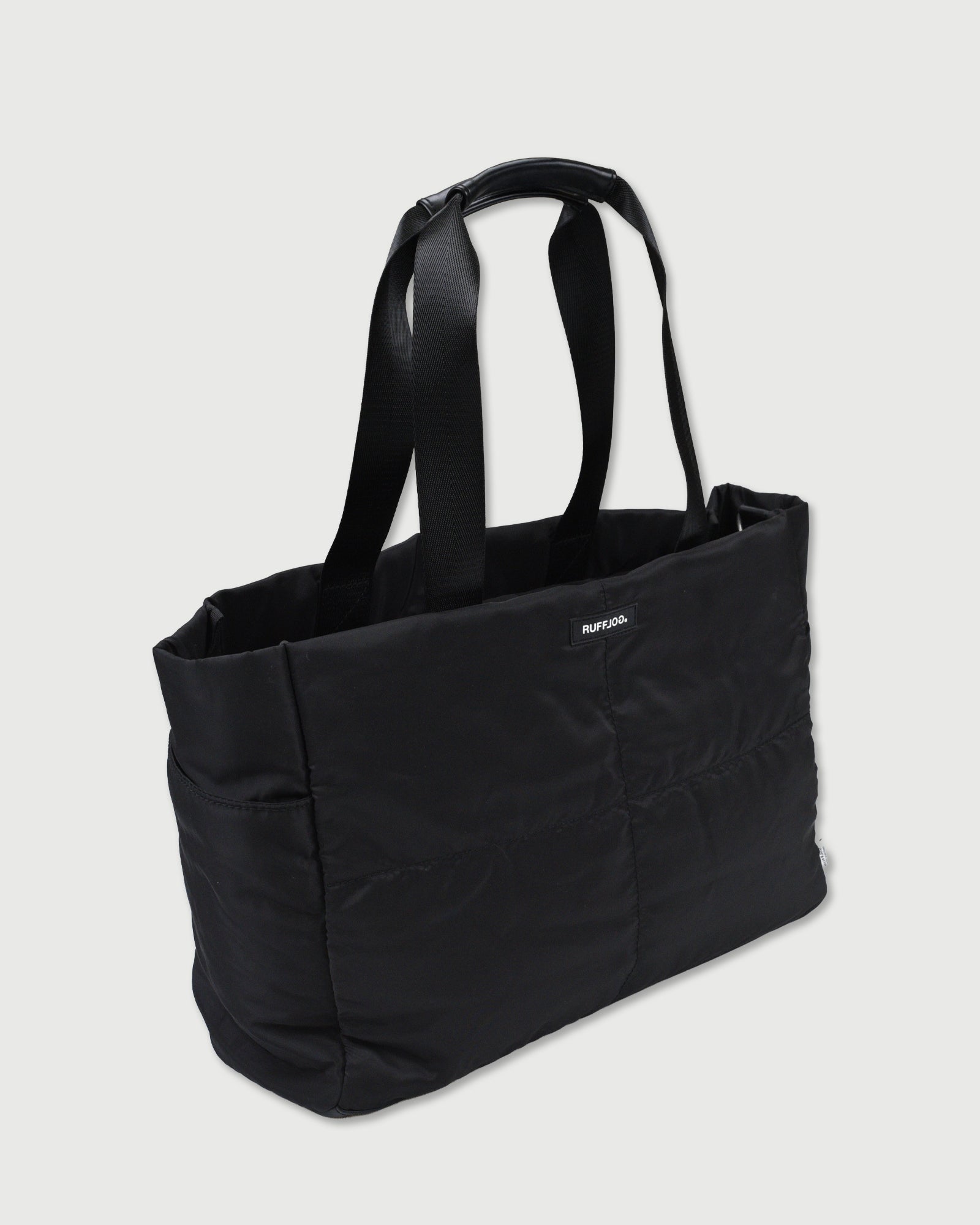 RUFFLOG QUILTING SHOULDER TOTE BAG