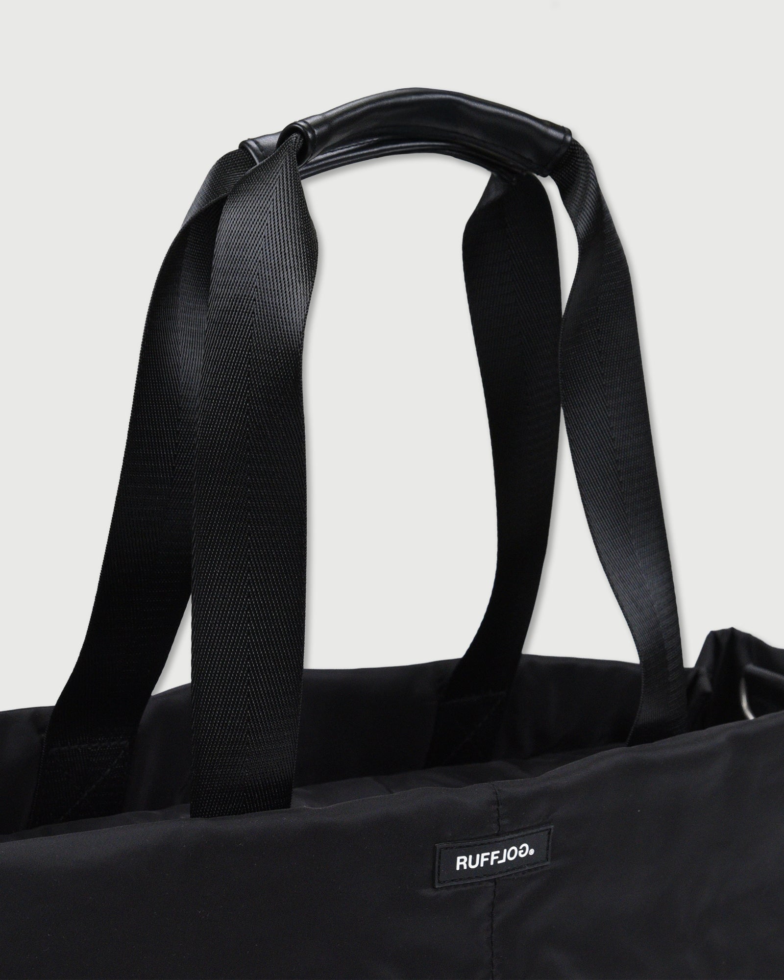 RUFFLOG QUILTING SHOULDER TOTE BAG