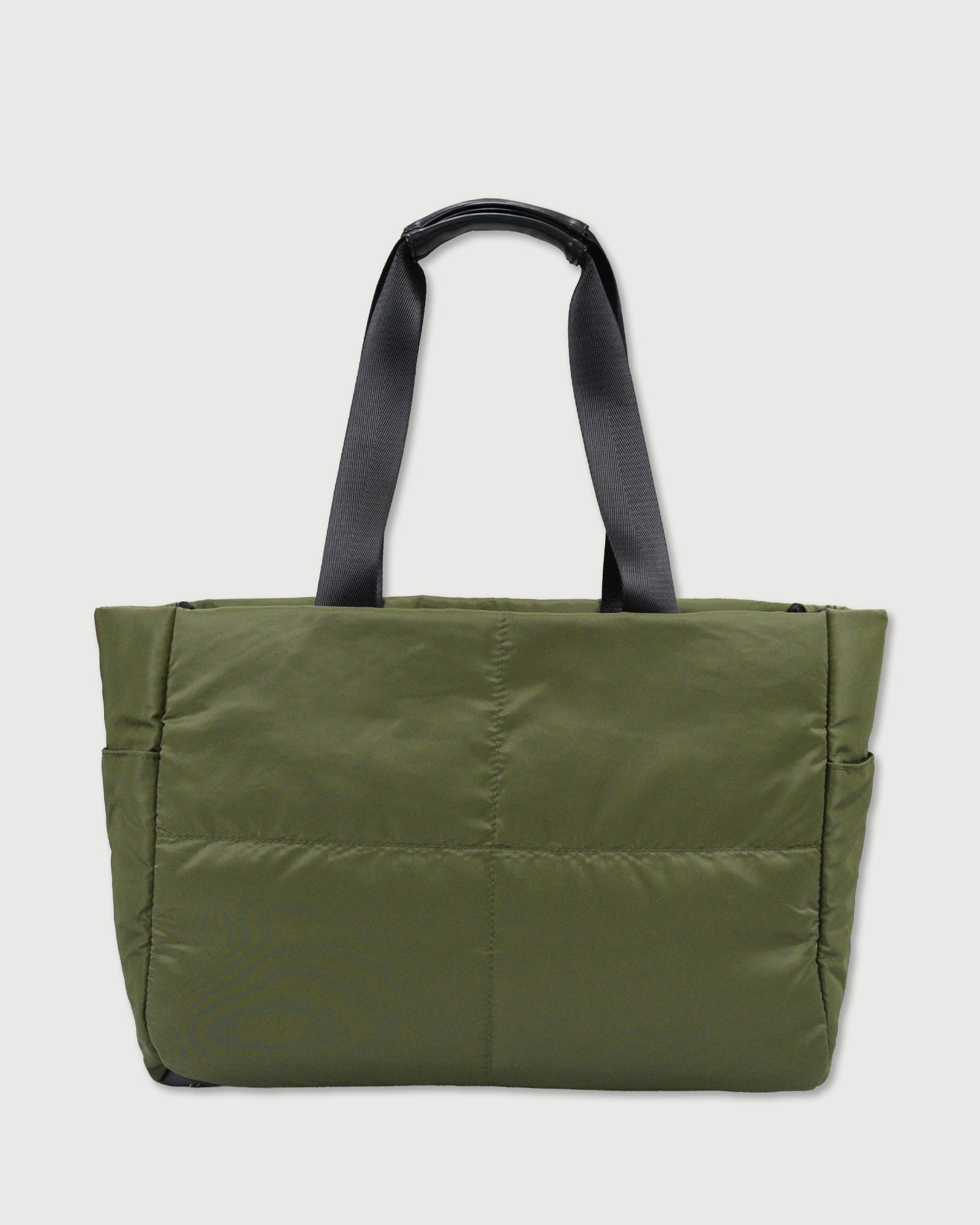 RUFFLOG QUILTING SHOULDER TOTE BAG