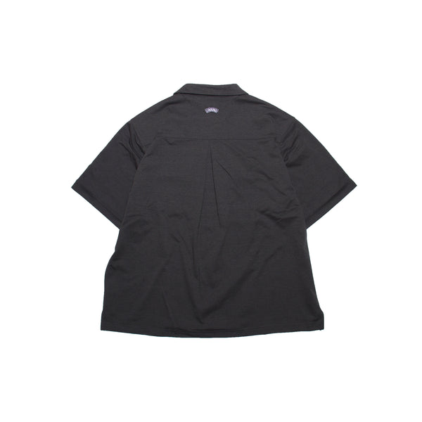 STRETCH BUTTON SHIRT CHARCOAL