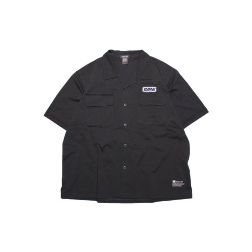 STRETCH BUTTON SHIRT CHARCOAL